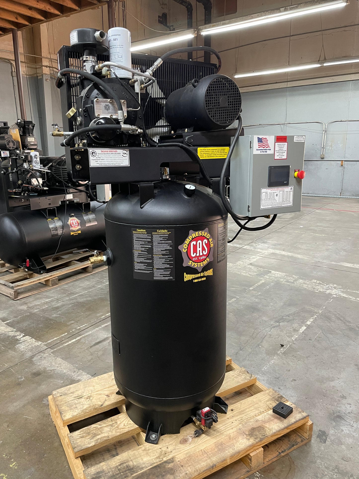 5 HP Rotary Screw | 80 Gallon Vertical
