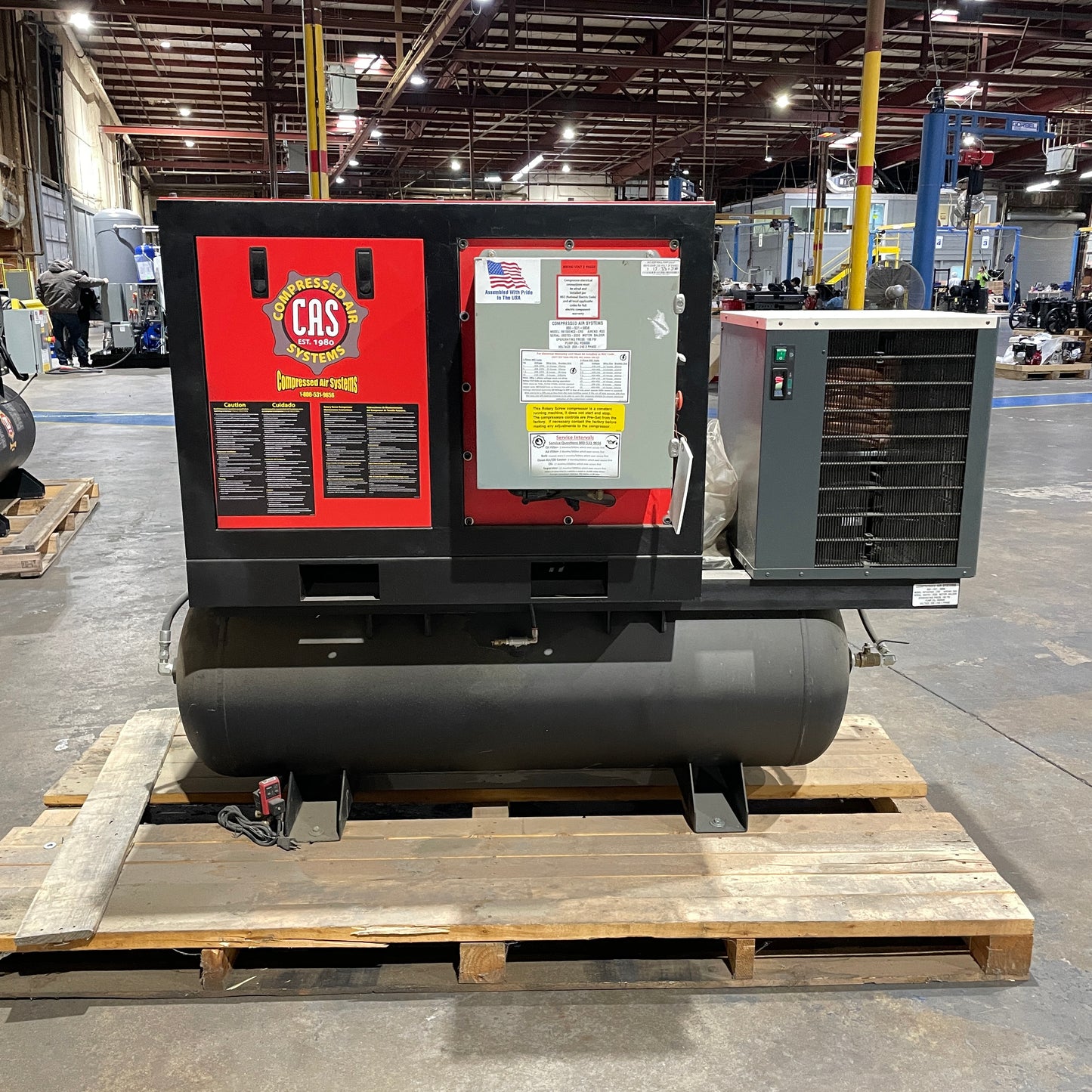 15 HP Rotary Screw with Dryer | 80 Gallon